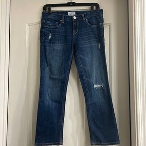 Aeropostale Distressed Jean Skinny Capris Size 5/6